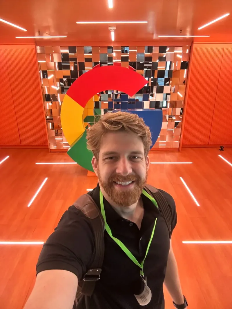 Eduardo Gouveia no escritório do Google